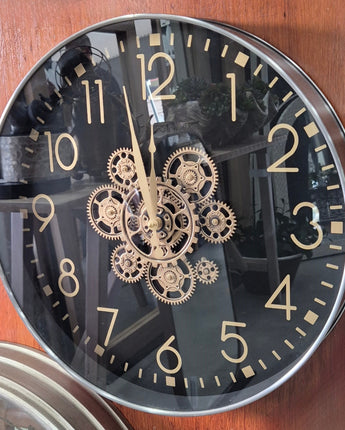 Black Gear Clock