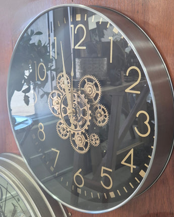 Black Gear Clock