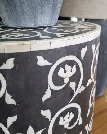 Bone Inlay Side Table